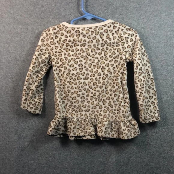 Fisher Price Leopard Print Long Sleeve Top‎ with Bow Detail, Size 12 Months - Picture 5 of 8